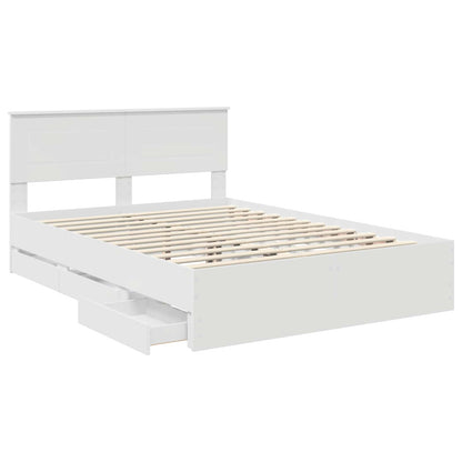 Struttura del letto Bianco 140 x 200 cm Legno Ingegnerizzato