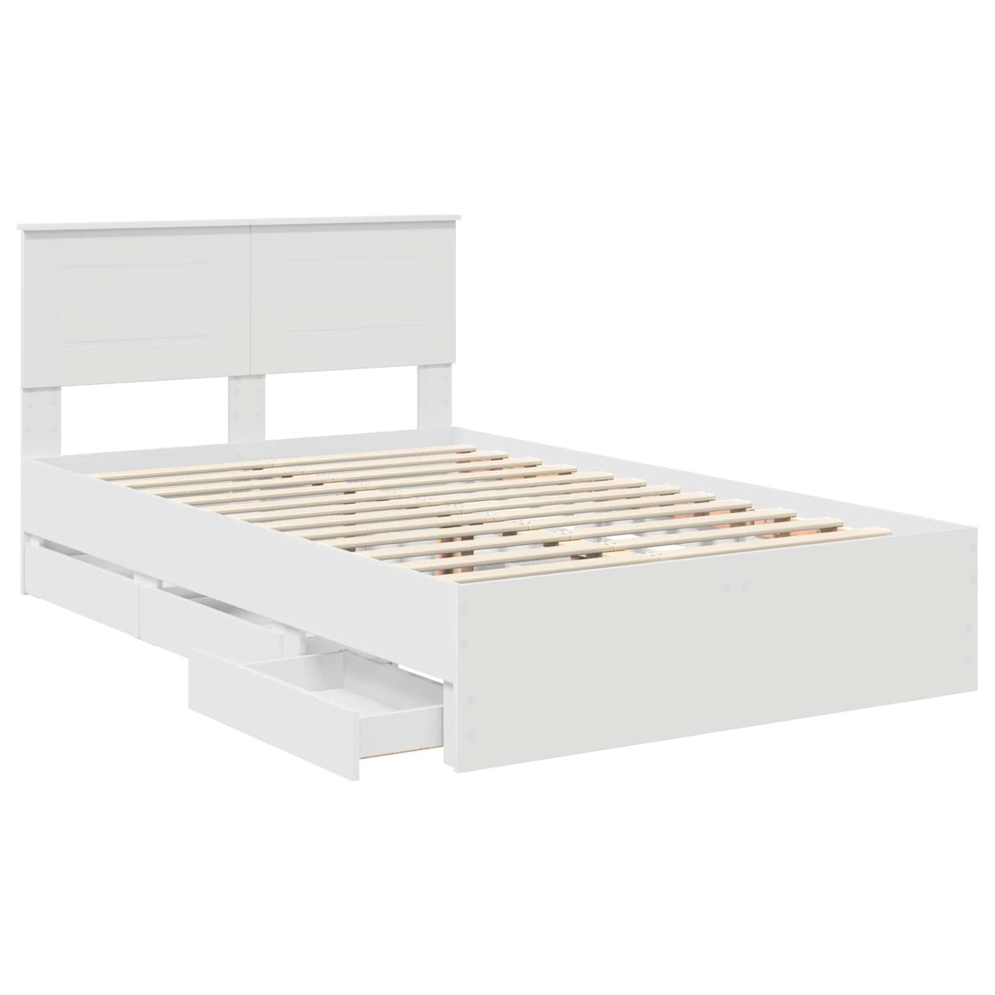 Struttura del letto Bianco 120 x 190 cm Legno Ingegnerizzato