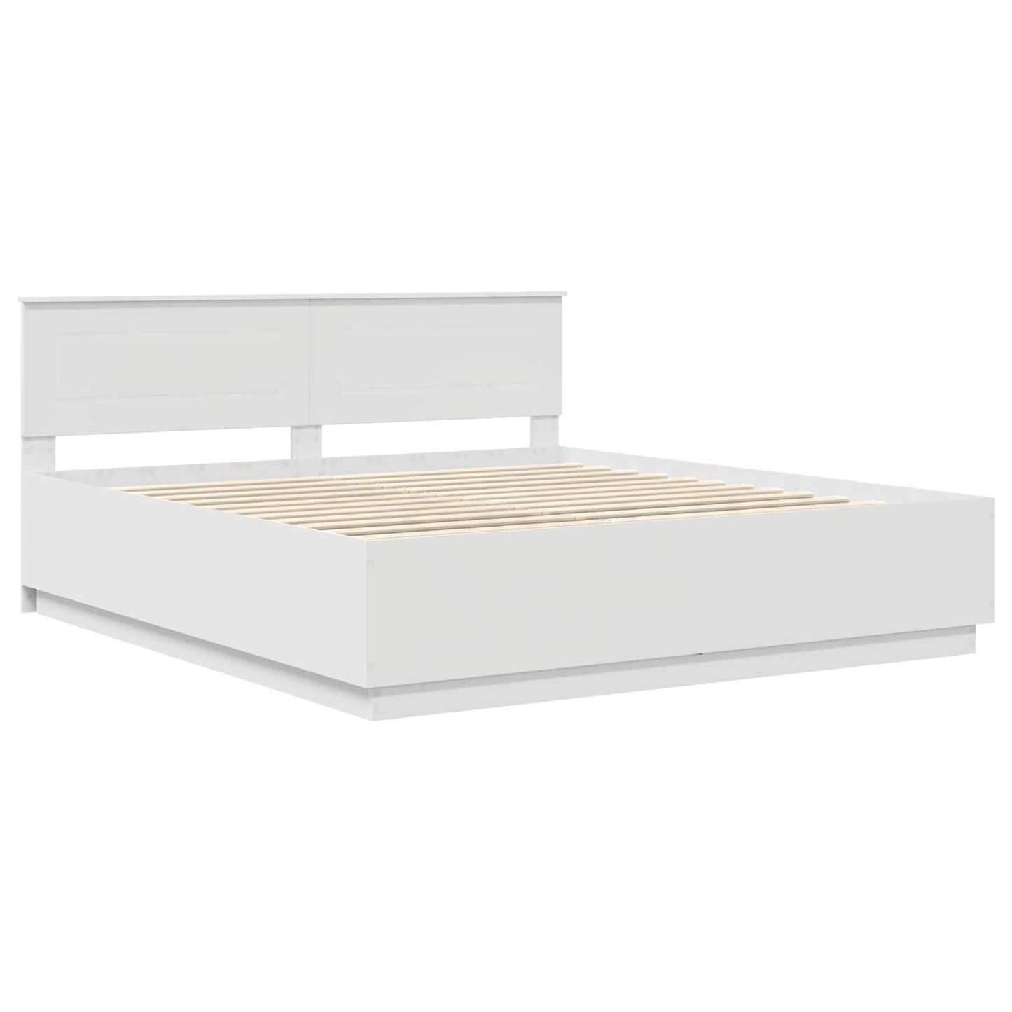 Struttura del letto Bianco 200 x 200 cm Legno multistrato