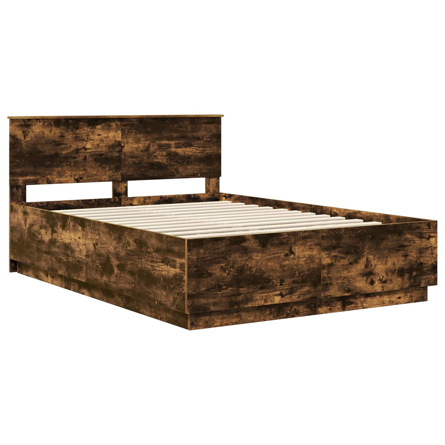 Struttura del letto Rovere fumÃ© 140 x 190 cm Legno multistrato