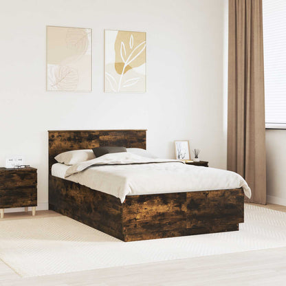 Struttura del letto Rovere fumÃ© 120 x 190 cm Legno multistrato