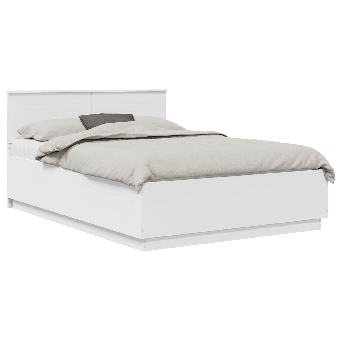 Struttura del letto Bianco 160 x 200 cm Legno multistrato