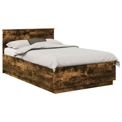 Struttura del letto Rovere fumÃ© 135 x 190 cm Legno multistrato