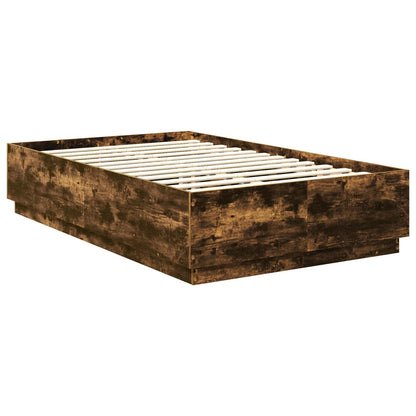 Struttura del letto Rovere fumÃ© 135 x 190 cm Legno multistrato
