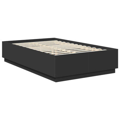 Struttura del letto Nero 120 x 200 cm Legno multistrato
