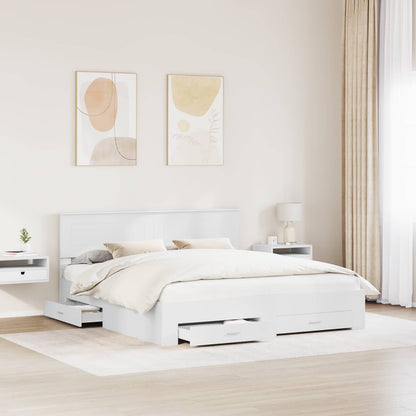 Struttura del letto Bianco 180 x 200 cm Legno multistrato