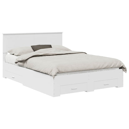Struttura del letto Bianco 150 x 200 cm Legno multistrato