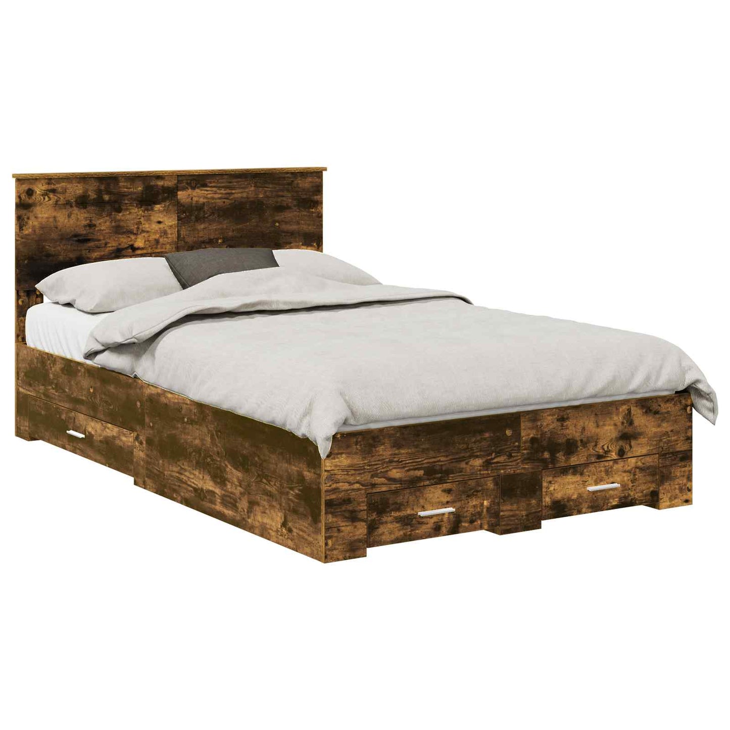 Struttura del letto Rovere fumÃ© 120 x 190 cm Legno multistrato