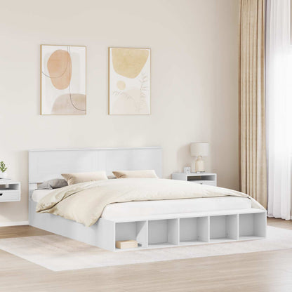 Struttura del letto Bianco 180 x 200 cm Legno multistrato