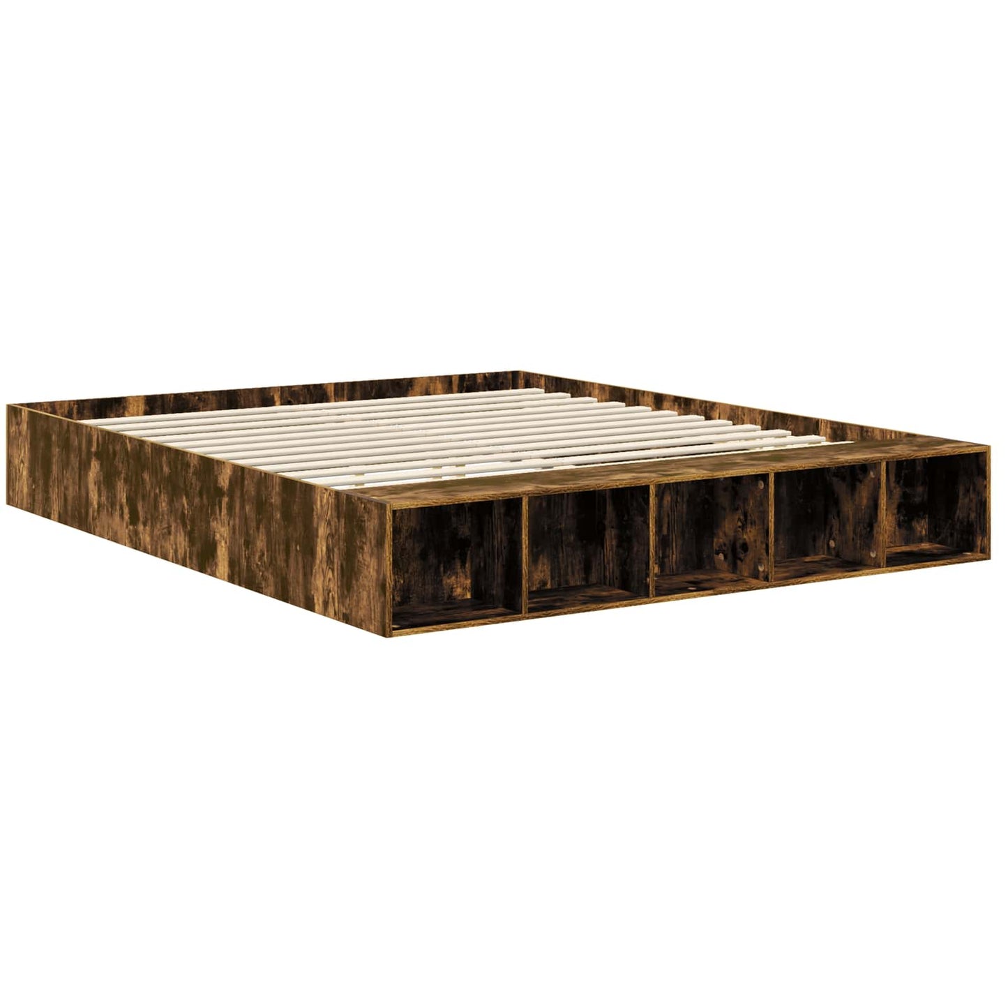 Struttura del letto Rovere fumÃ© 180 x 200 cm Legno multistrato