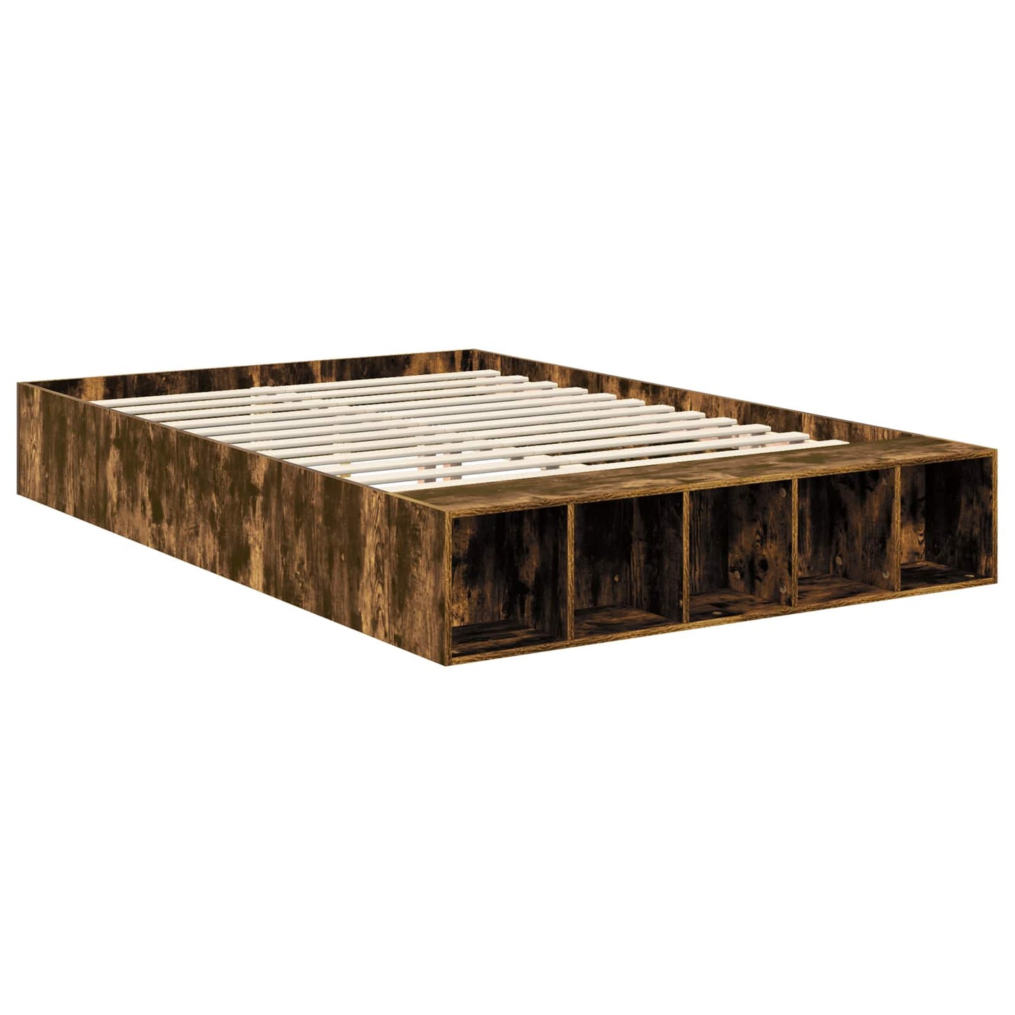 Struttura del letto Rovere fumÃ© 150 x 200 cm Legno multistrato