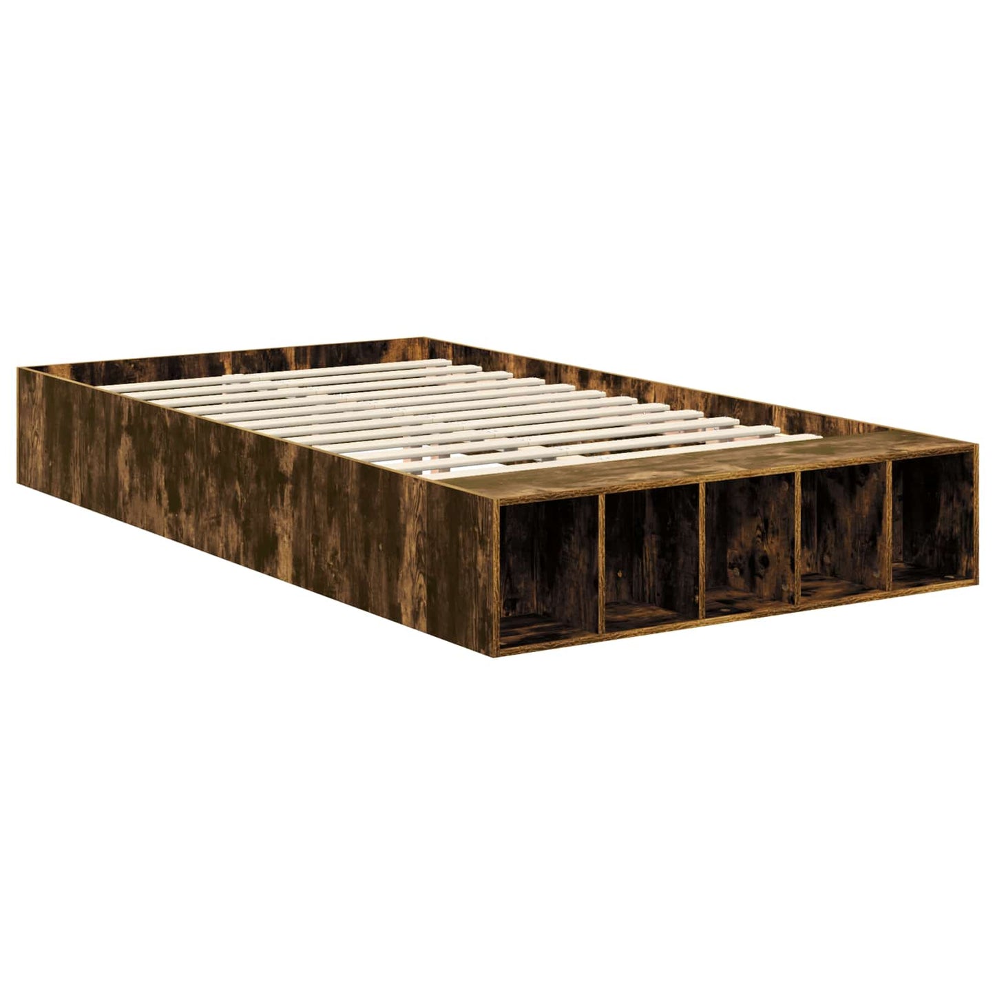 Struttura del letto Rovere fumÃ© 120 x 190 cm Legno multistrato
