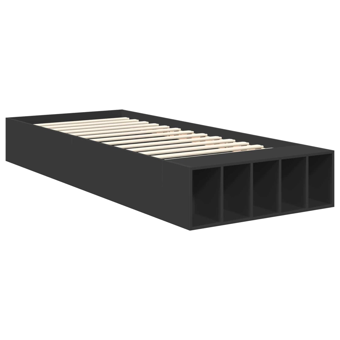 Struttura del letto Nero 90 x 190 cm Legno multistrato