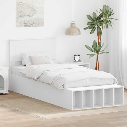 Struttura del letto Bianco 90 x 200 cm Legno multistrato