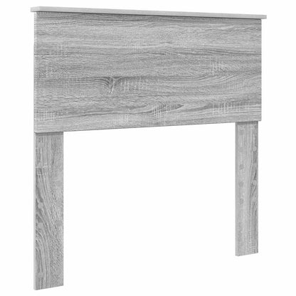 Letto con Contenitore con testiera Grigio Sonoma 90 x 200 cm
