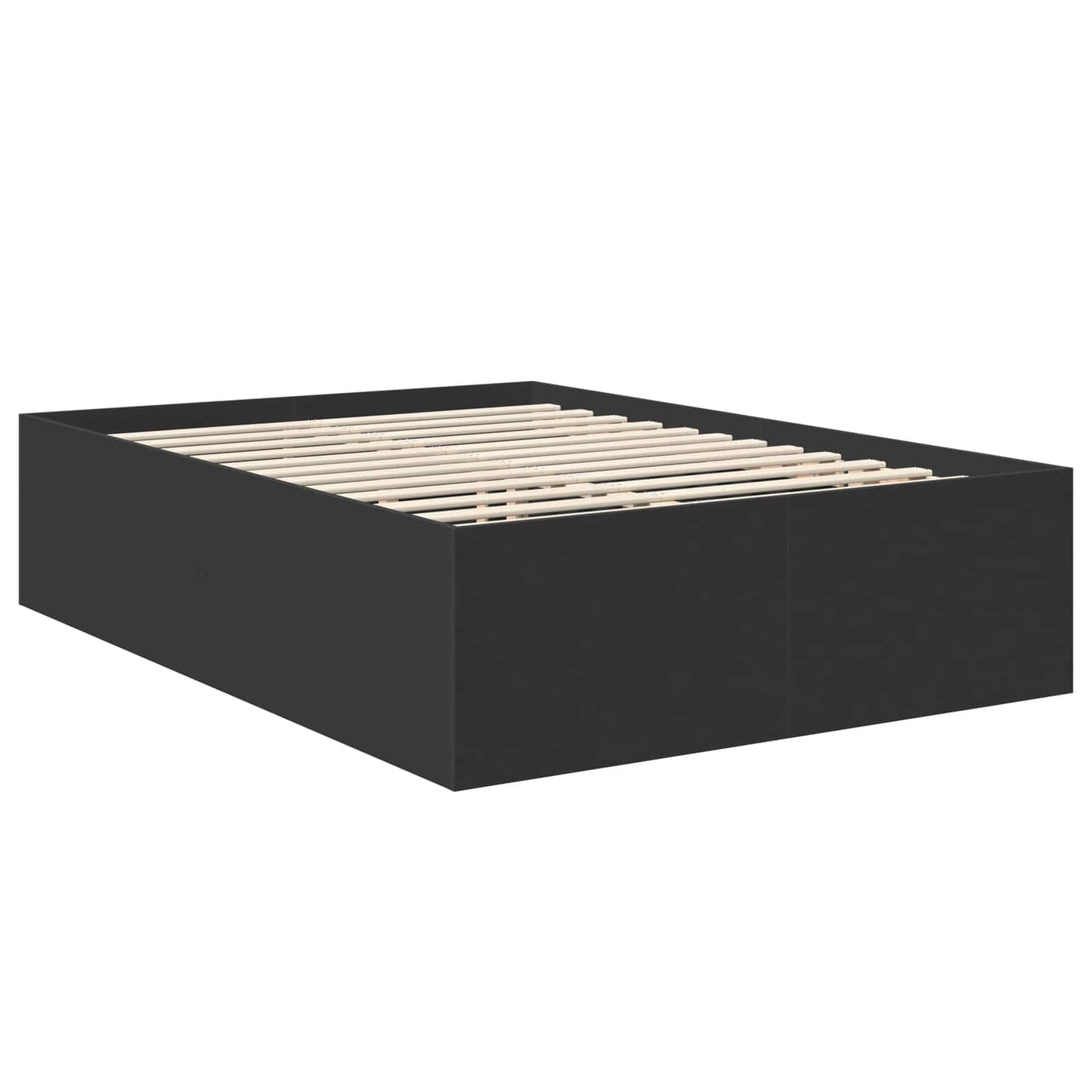 Struttura del letto Nero 160 x 200 cm Legno multistrato