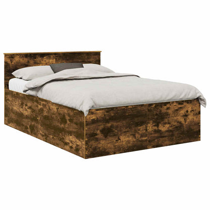 Struttura del letto Rovere fumÃ© 160 x 200 cm Legno multistrato