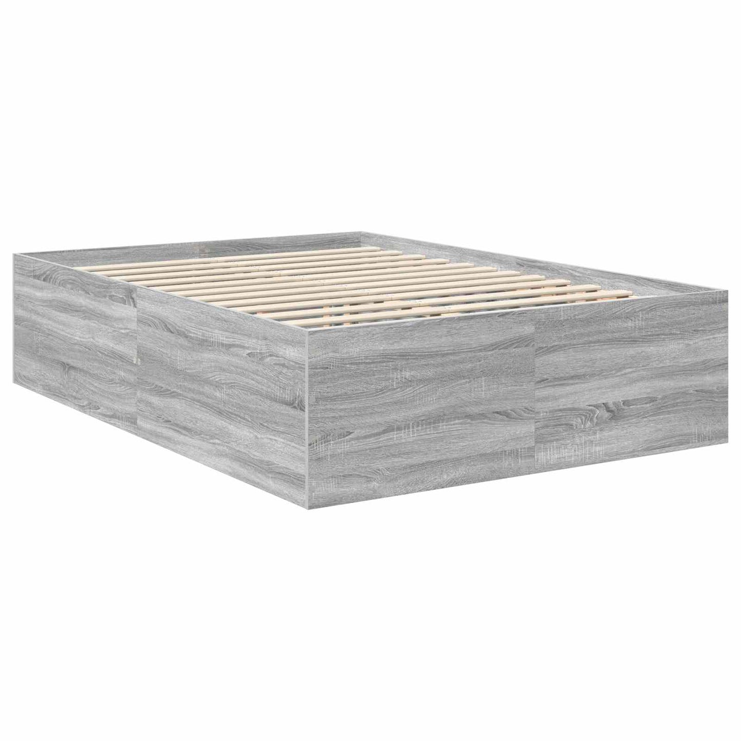 Struttura del letto con testiera Grigio Sonoma 160 x 200 cm