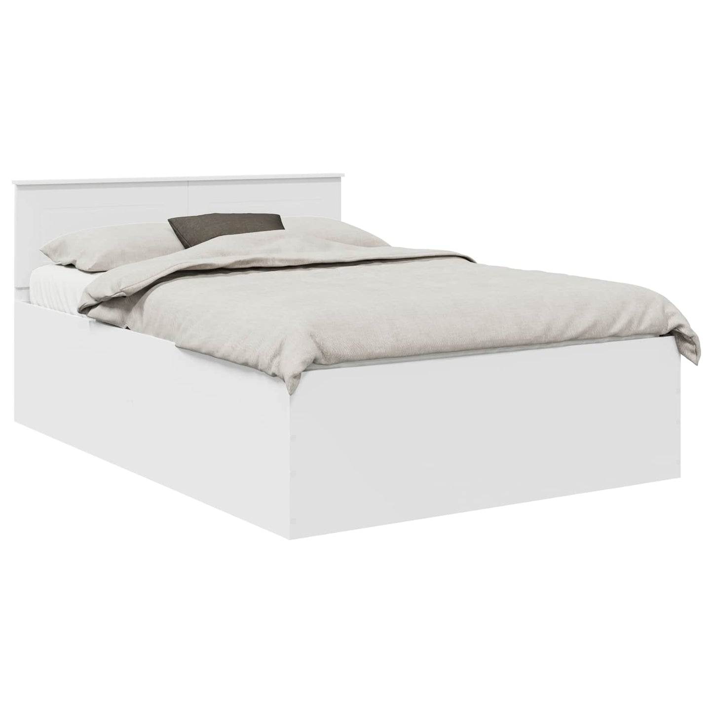 Struttura del letto Bianco 140 x 200 cm Legno multistrato