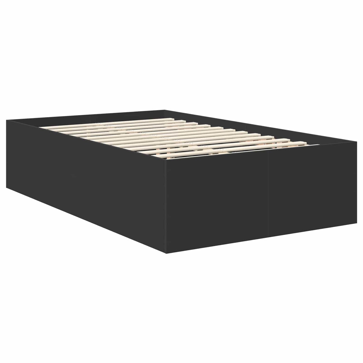 Struttura del letto Nero 135 x 190 cm Legno multistrato