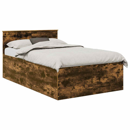 Struttura del letto Rovere fumÃ© 135 x 190 cm Legno multistrato