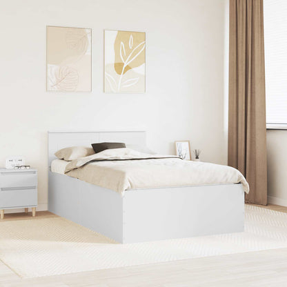 Struttura del letto Bianco 120 x 190 cm Legno multistrato