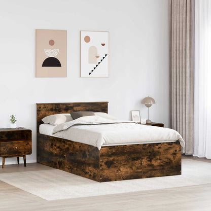 Struttura del letto Rovere fumÃ© 120 x 200 cm Legno multistrato