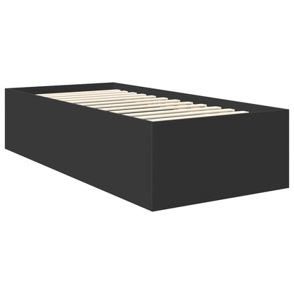 Struttura del letto Nero 120 x 200 cm Legno multistrato