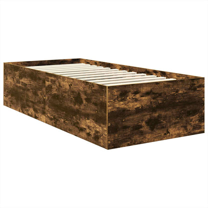 Struttura del letto Rovere fumÃ© 120 x 200 cm Legno multistrato