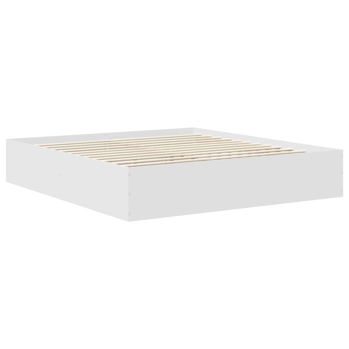 Struttura del letto Bianco 200 x 200 cm Legno multistrato