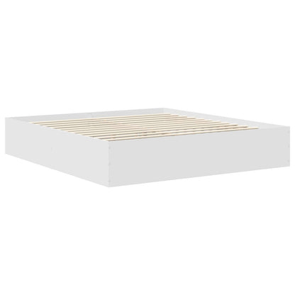 Struttura del letto Bianco 200 x 200 cm Legno multistrato
