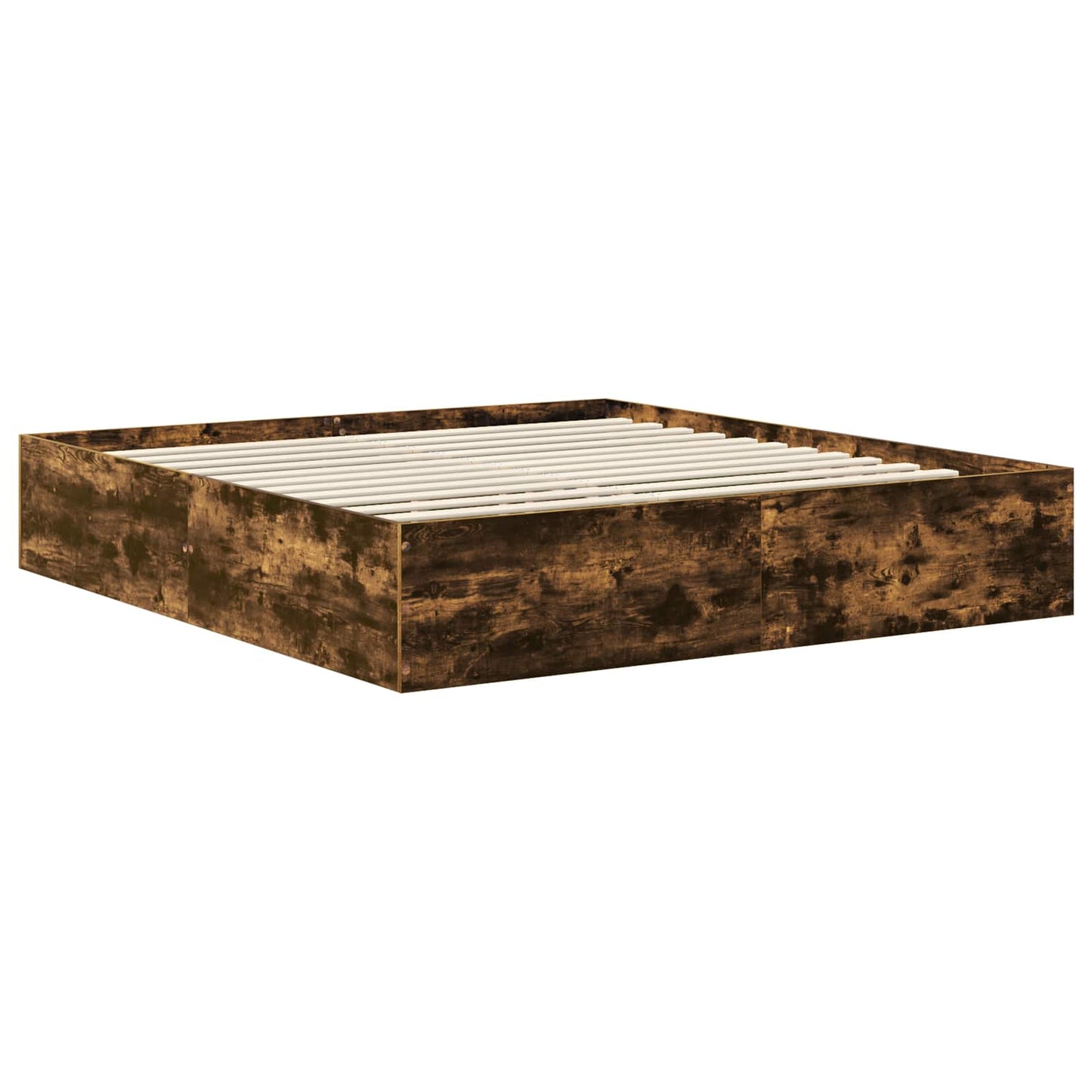 Struttura del letto Rovere fumÃ© 200 x 200 cm Legno multistrato