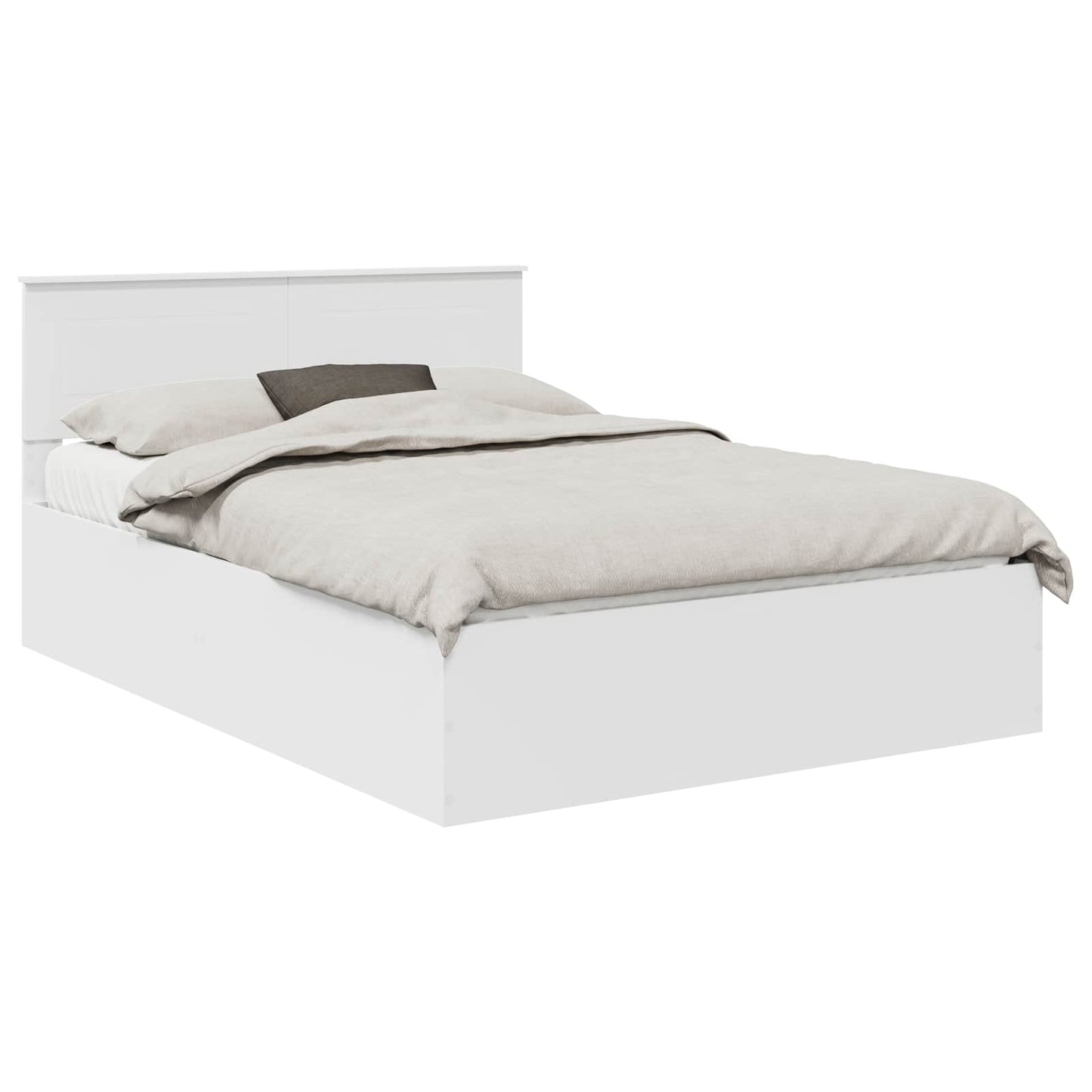 Struttura del letto Bianco 150 x 200 cm Legno multistrato