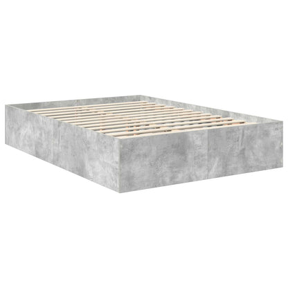 Struttura del letto con testiera Grigio cemento 150 x 200 cm