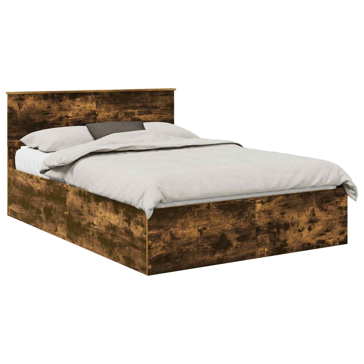 Struttura del letto Rovere fumÃ© 150 x 200 cm Legno multistrato