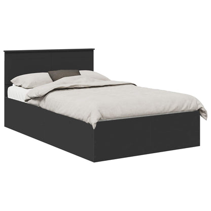 Struttura del letto Nero 135 x 190 cm Legno multistrato