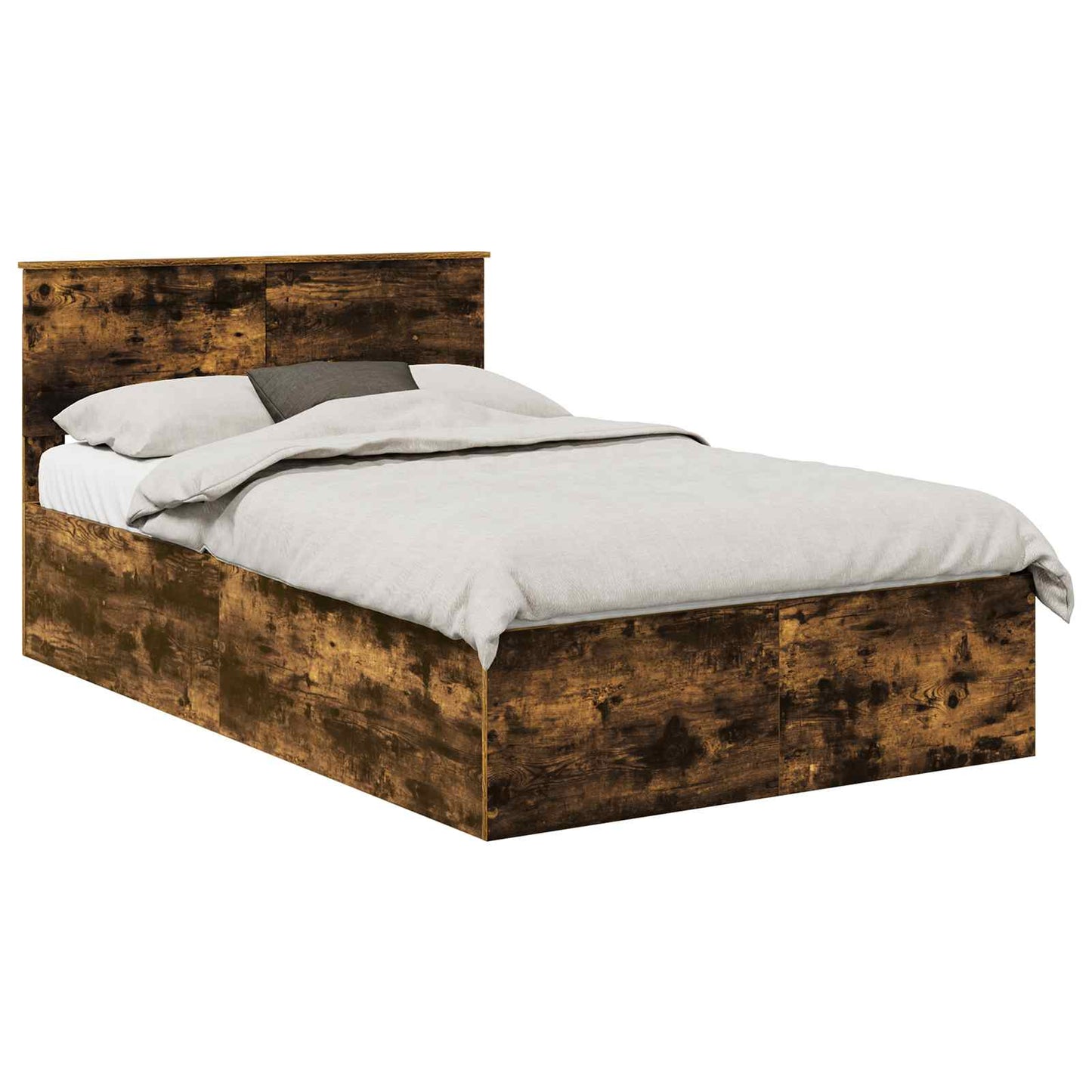Struttura del letto Rovere fumÃ© 120 x 190 cm Legno multistrato