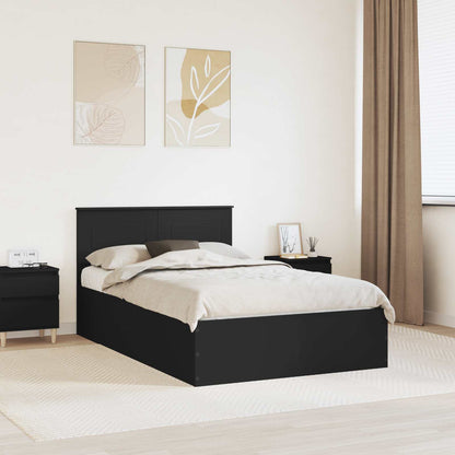 Struttura del letto Nero 120 x 200 cm Legno multistrato