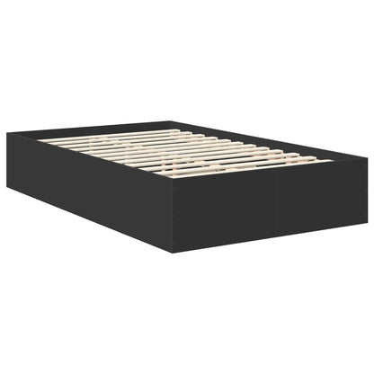 Struttura del letto Nero 120 x 200 cm Legno multistrato