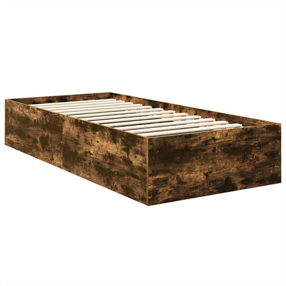 Struttura del letto Rovere fumÃ© 120 x 200 cm Legno multistrato