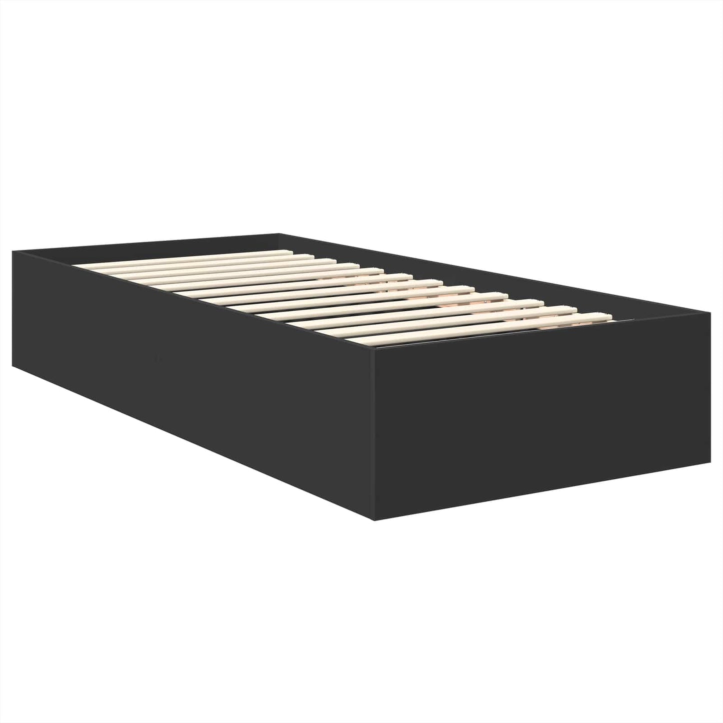 Struttura del letto Nero 90 x 190 cm Legno multistrato