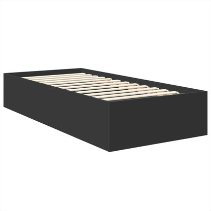 Struttura del letto Nero 90 x 190 cm Legno multistrato