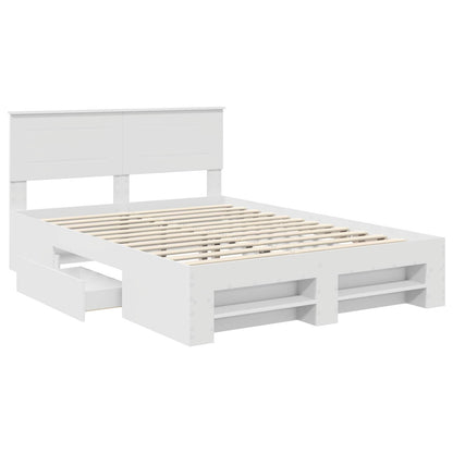 Struttura del letto Bianco 160 x 200 cm Legno multistrato