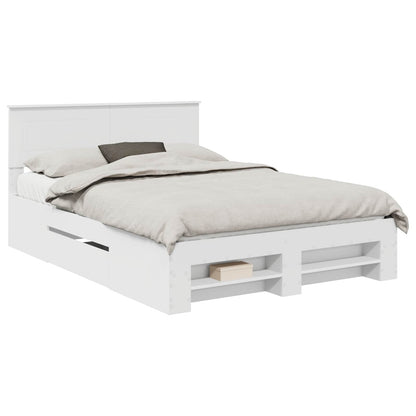 Struttura del letto Bianco 150 x 200 cm Legno multistrato