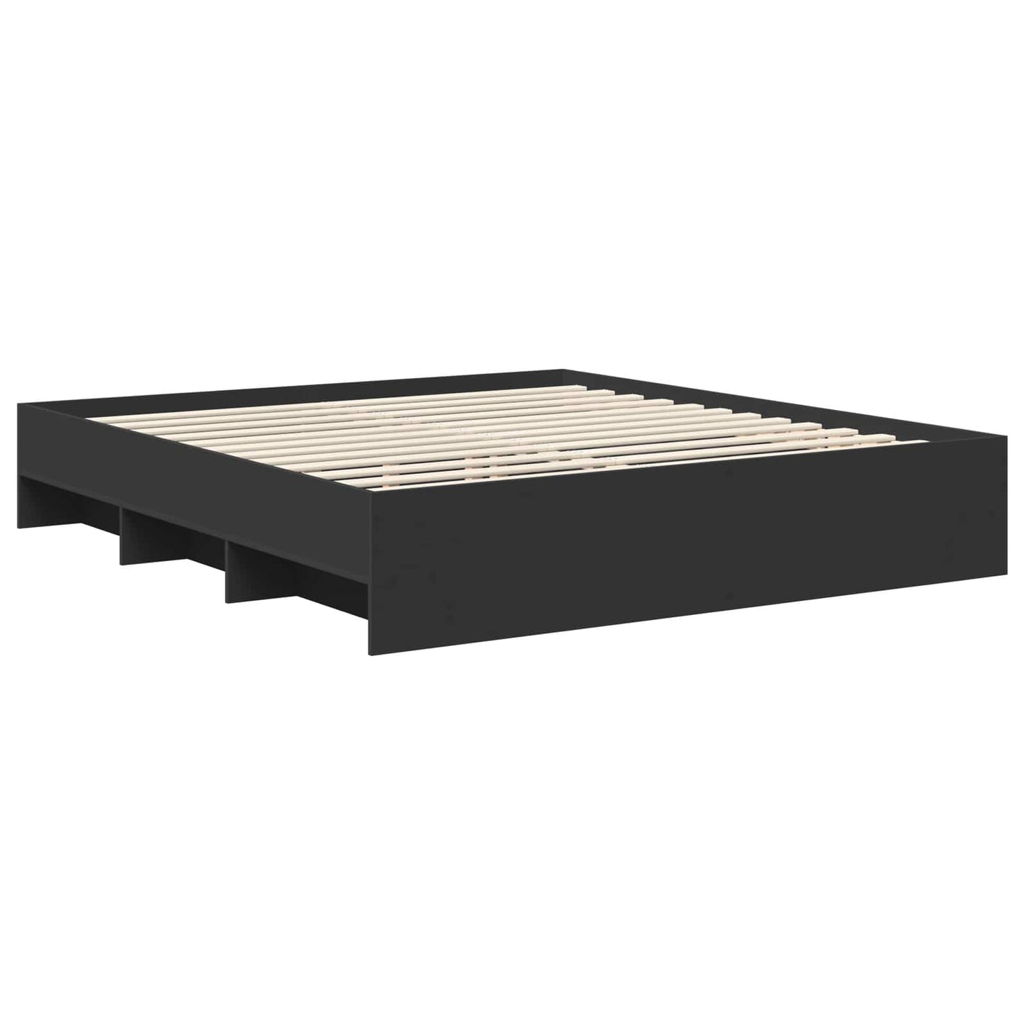 Struttura del letto Nero 180 x 200 cm Legno multistrato