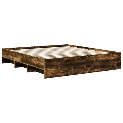 Struttura del letto Rovere fumÃ© 180 x 200 cm Legno multistrato