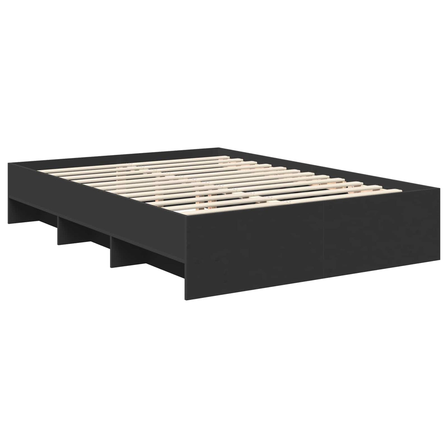 Struttura del letto Nero 160 x 200 cm Legno multistrato