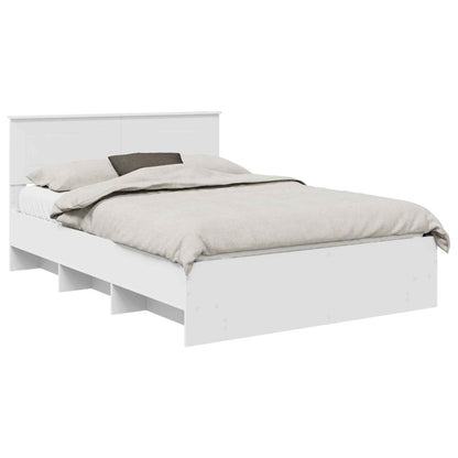 Struttura del letto Bianco 150 x 200 cm Legno multistrato