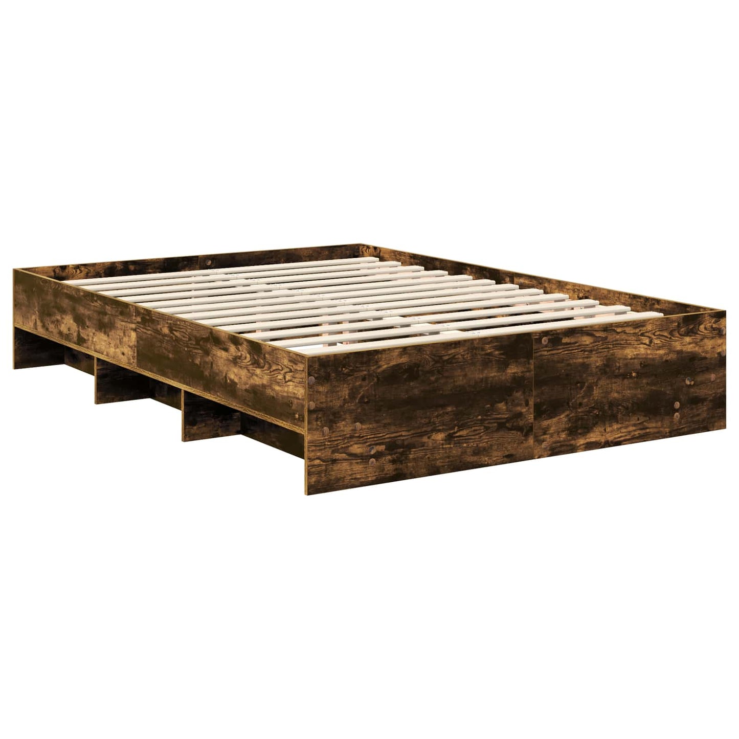 Struttura del letto Rovere fumÃ© 140 x 200 cm Legno multistrato