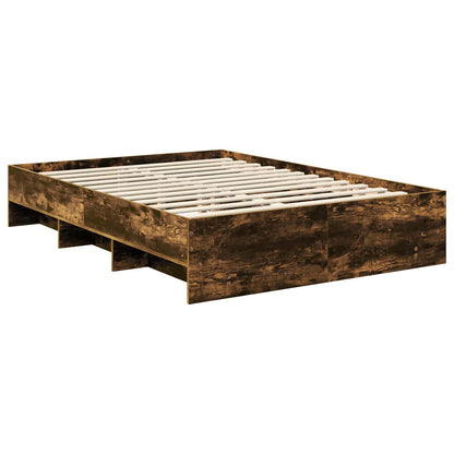 Struttura del letto Rovere fumÃ© 140 x 200 cm Legno multistrato